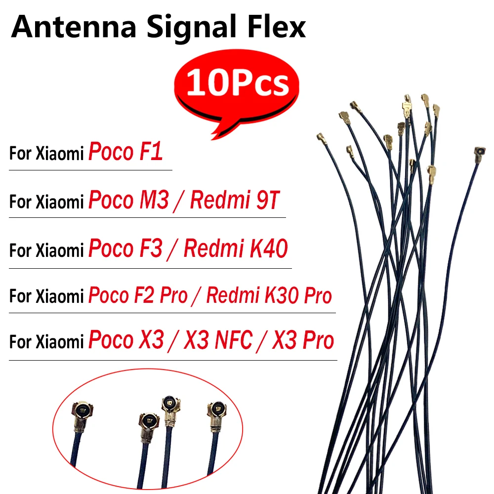 

1 0 шт./лот, новый Wi-Fi сигнал, Wi-Fi антенна, ленточный провод, разъем, ленточный гибкий кабель для Xiaomi Poco F3 F1 F2 Pro M3 X3 NFC