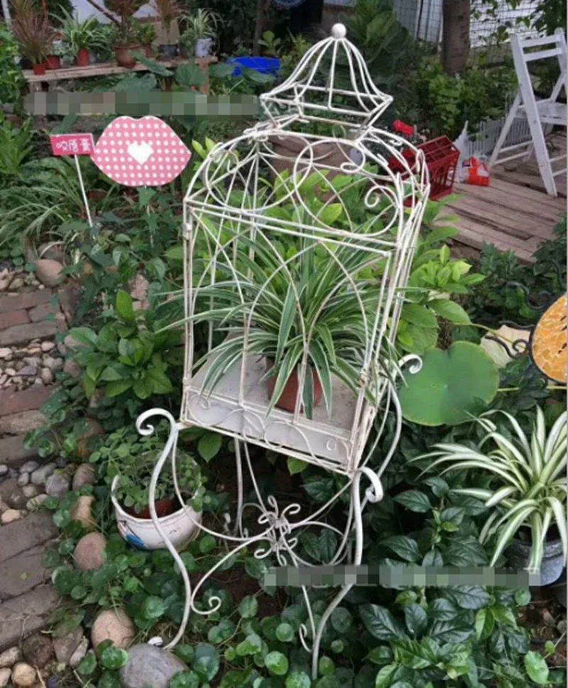 

-promotion Strongly Recommends European Style Retro Vintage Iron Birdcage Frames, Flower Racks, And Plant Racks