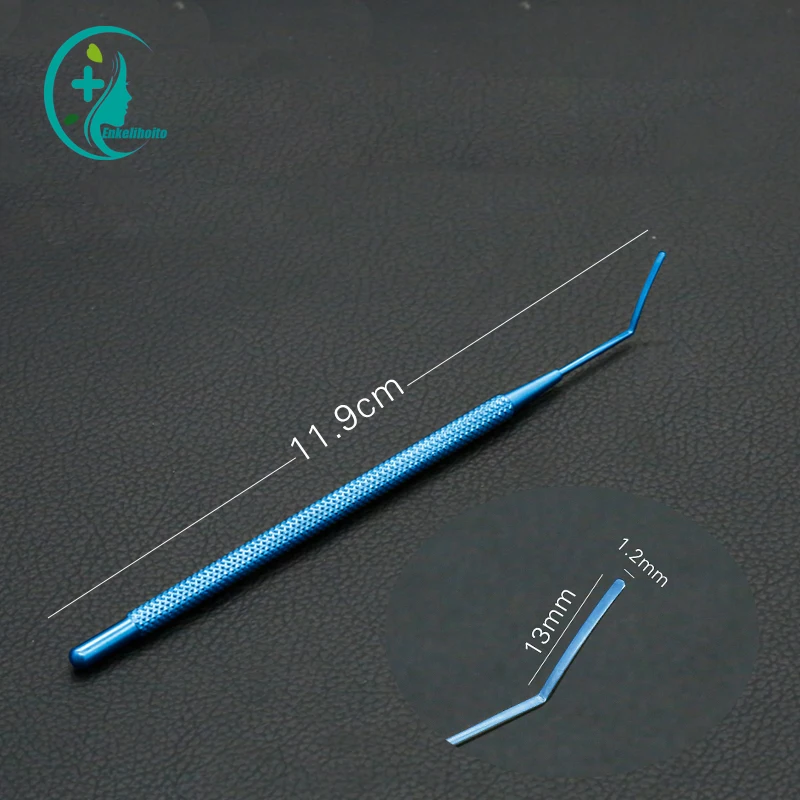 Couteau à déchiqueter à tête unique en acier inoxydable pour touristes, récupération d'iris, Cristal du titane affleurant, 0.8mm, 1.2mm