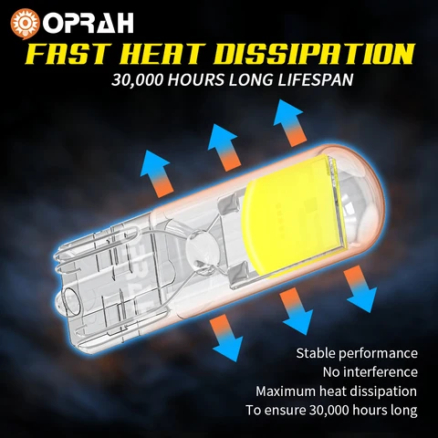Светодиодные лампы T10 W5W Canbus 6000K 2 шт. Sapphire COB для авто — детальный вид товара