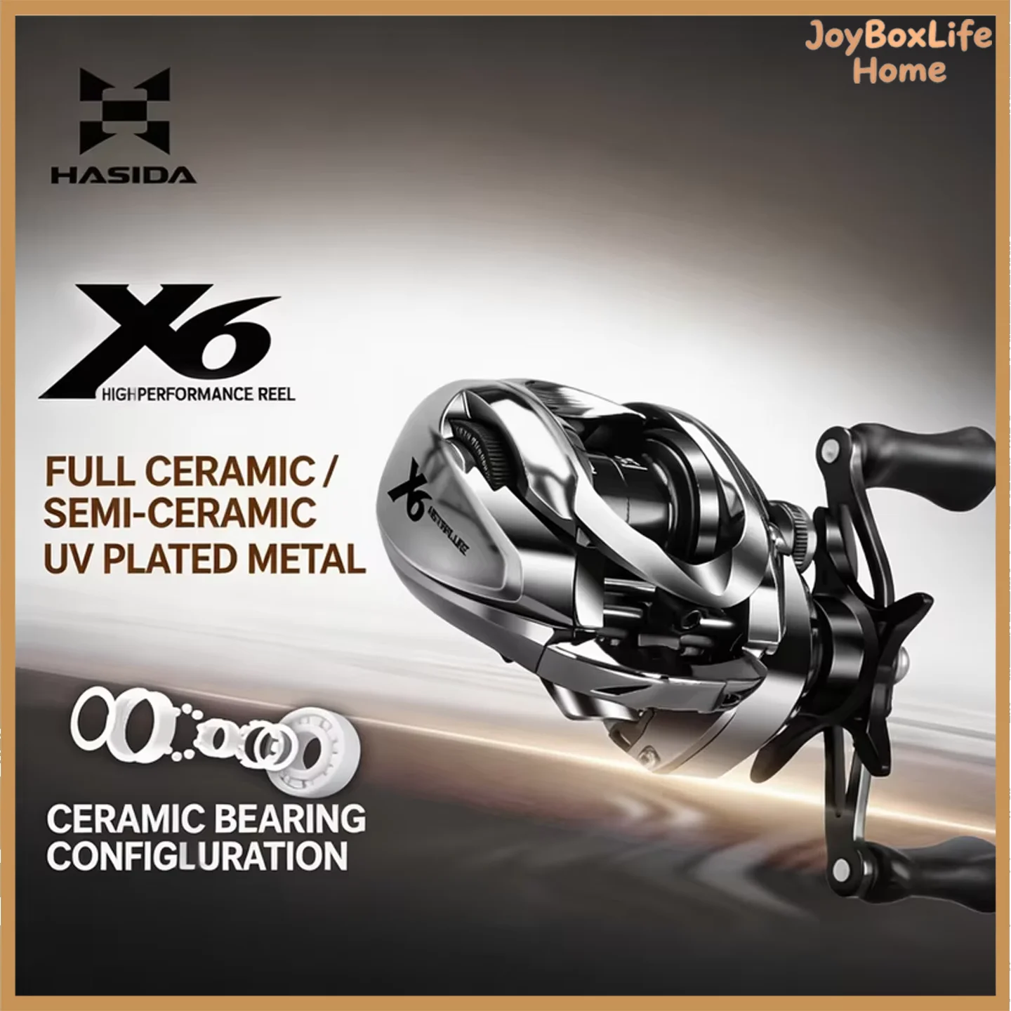hasida-x6-ベイトキャスティングリール-遠投対応-バックラッシュ防止-超軽量-セラミックベアリング-ルアーフィッシング-淡水-海水-バス-マイクロ