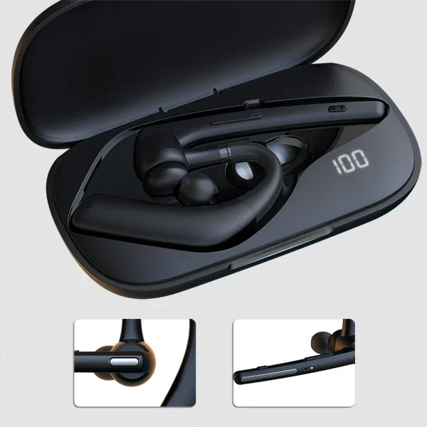 G10 سماعة رأس بخاصية البلوتوث للأعمال سماعات ستيريو لاسلكية رياضية بدون استخدام اليدين مع سماعات ميكروفون صوت إلكتروني ENC