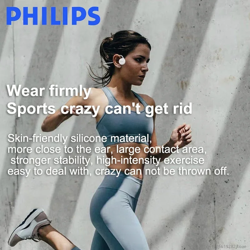 جديد فيليبس TAA1609 العظام التوصيل الترجمة سماعات سماعة لاسلكية تعمل بالبلوتوث 5.3 سماعات رياضية دعوة الحد من الضوضاء سماعة