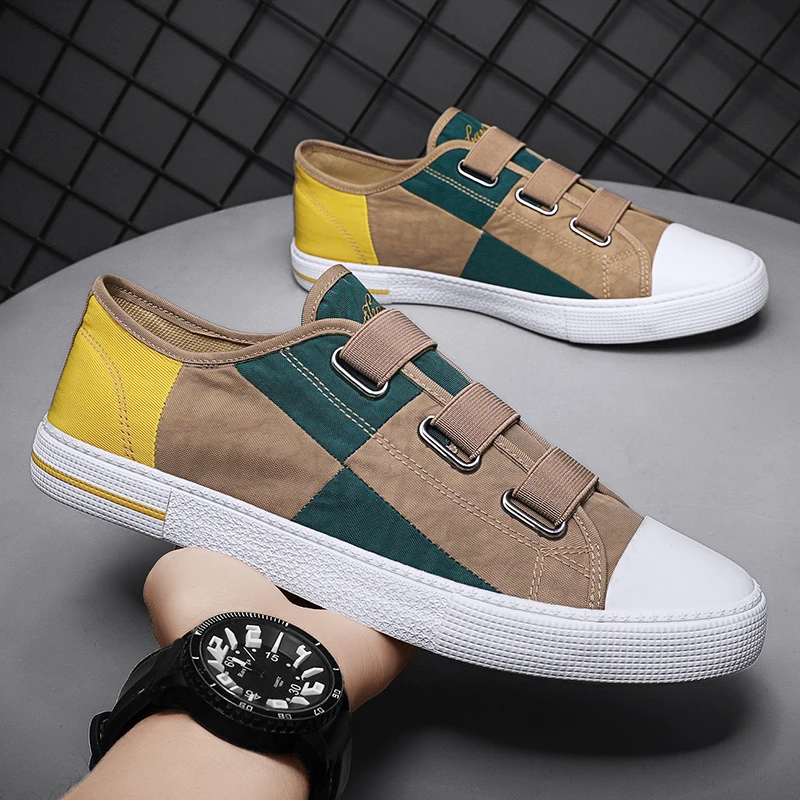 

2022 New Canvas Shoes Breathable Men Sneakers Casual Slip-on Flats Fashion Loafers Men Jogging Sports Shoe Zapatillas De Deporte