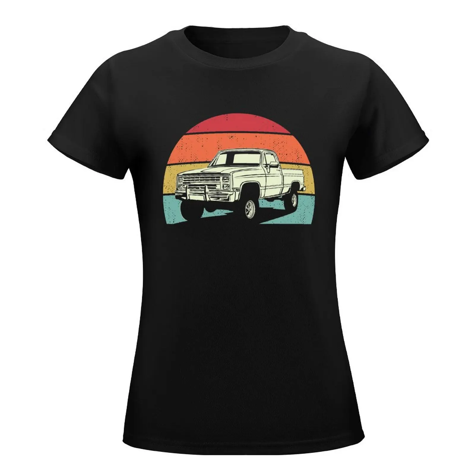 Vintage Squarebody Truck Classic Square Body Pickup T-Shirt hippie clothes female Woman clothes