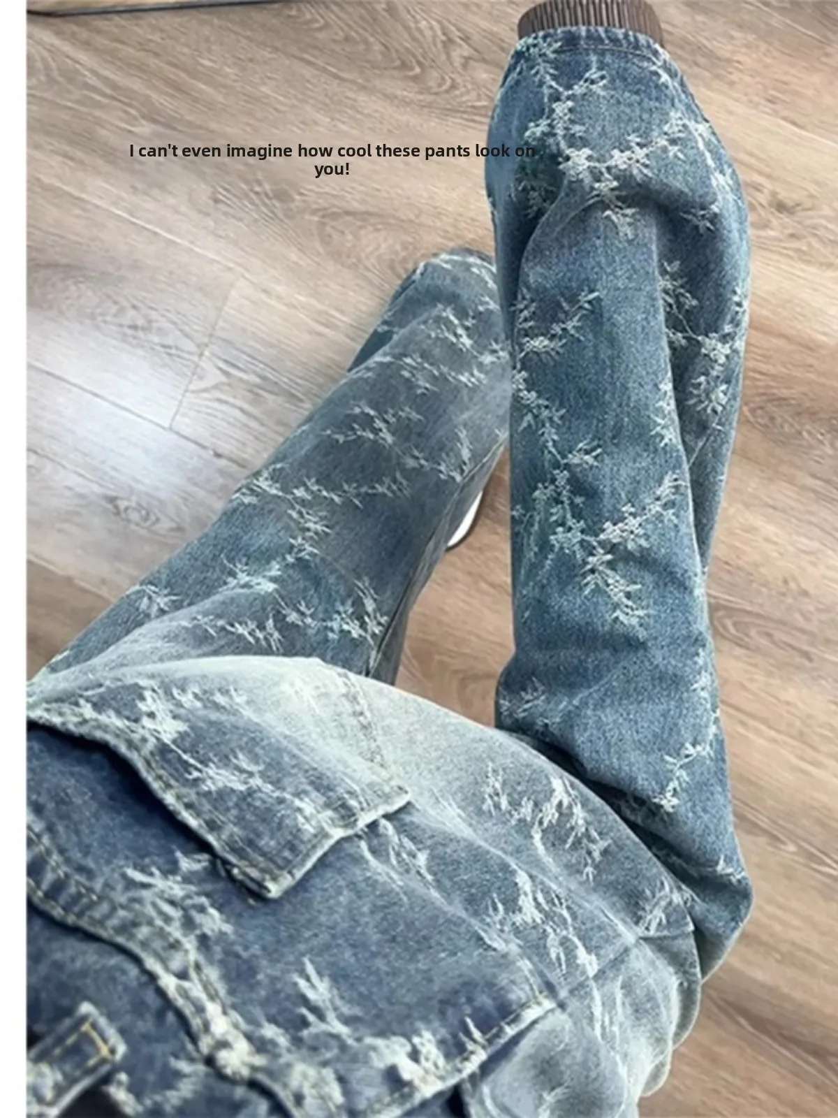 

Мужские джинсы прямого кроя в ретро-стиле, свободные, для повседневной носки весной, осенью и зимой, из комфортной джинсовой ткани, со средней посадкой, длинные брюки