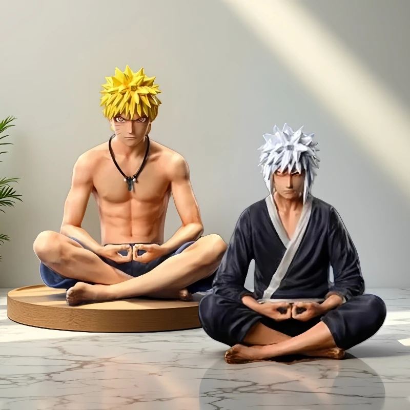 

15cm Anime Naruto Shippuden Figurine Uzumaki Naruto Meditating Jiraiya Action Figures PVC Collection Desktop Ornament Toy Gifts