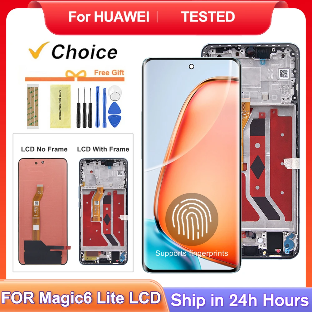 OEM For Honor Magic6 Lite 6.78''ALI-NX3 For Honor X9B X50 LCD Display Touch Screen Digitizer Assembly Replacement