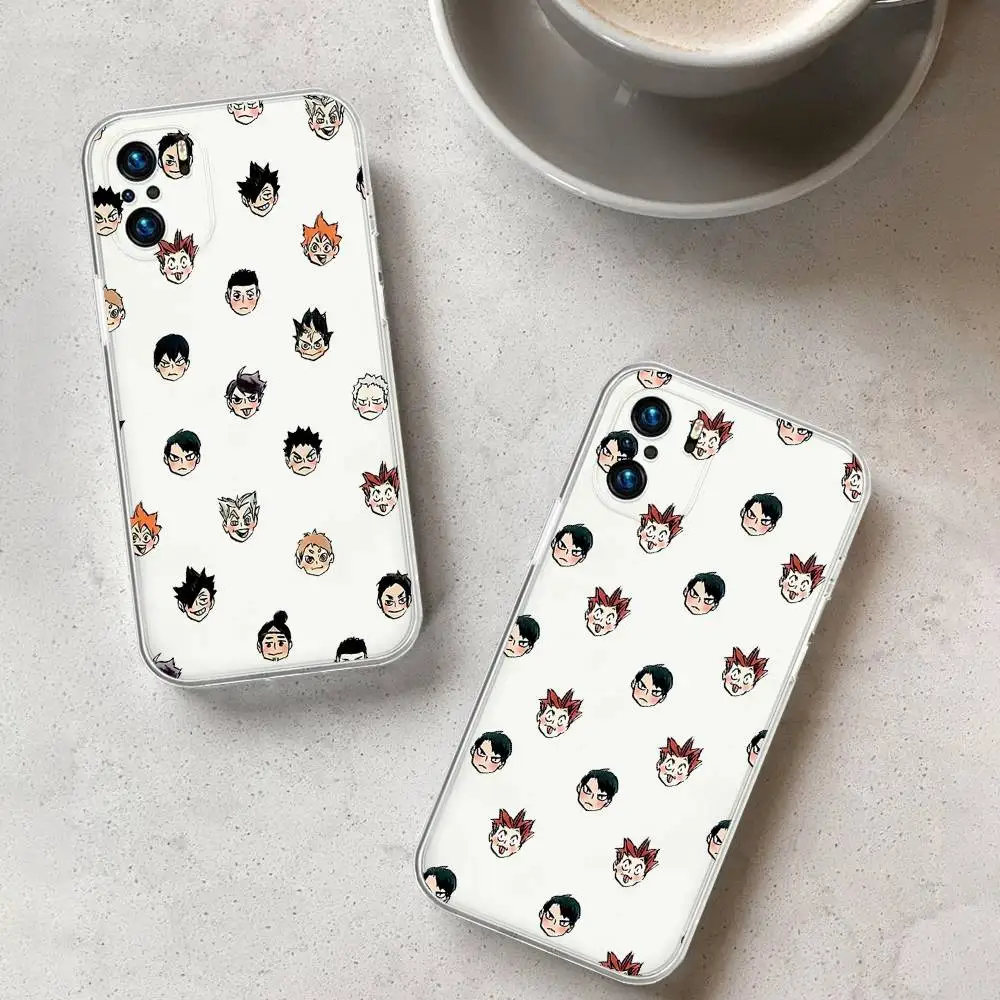 حافظة هاتف Amine H-Haikyuus لهاتف Xiaomi Mi 14 13 Pro غطاء خلفي شفاف للغاية لهاتف Xiaomi Xiaomi 14 13P غلاف شفاف