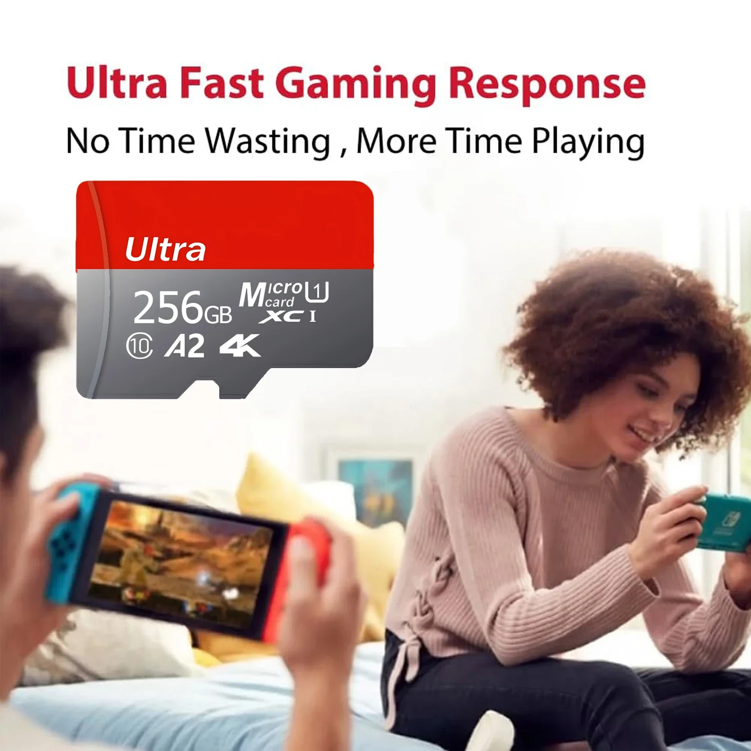 Gorąca Wyprzedaż: Karta Pamięci Class10 o Wysokiej Pojemności U3 V30 Micro SD, Dostępna w Wielu Rozmiarach do Komputera/Monitoringu/Telefonu/Aparatu — zdjęcie produktu 5