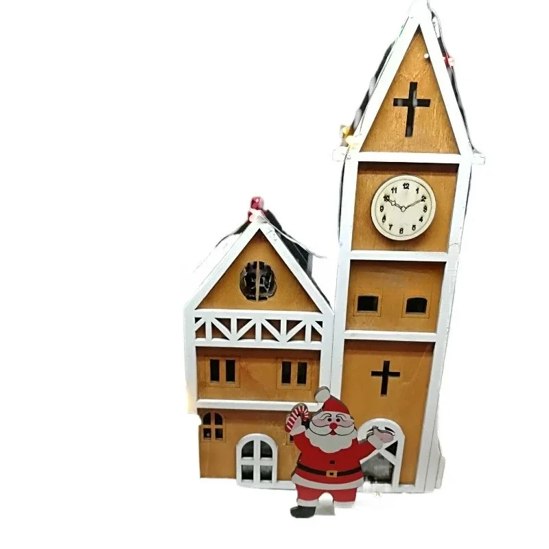 

Christmas window new snowy house decorations, bar dance decoration props