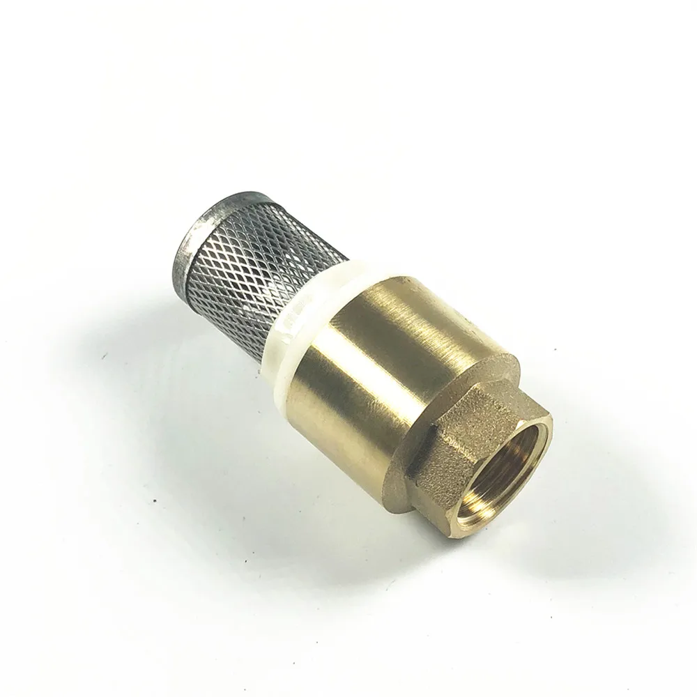 Brass One Way Valve Check Valve Non Return with Strainer Filter 1/2