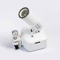 Lightweight Clip-On Wireless LED Head Light for Any Glasses Dental Loupes with Rechargeable Lithium Battery