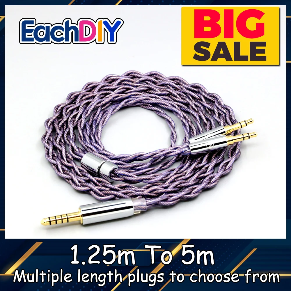 Type2 1.8mm 140 cores litz 7N OCC Headphone Cable For Hifiman Sundara Ananda HE1000se V2 HE6se DEVA he400se Arya He-35 LN007873