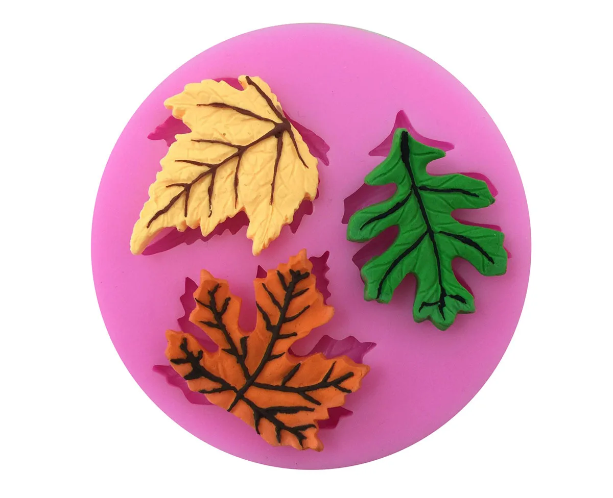 

1PCS Maple Leaves Shape Silicone Cake Molds, Food Grade Silicone,Chocolate, Cookie , Jelly Mold, Bakeware Decorate E479
