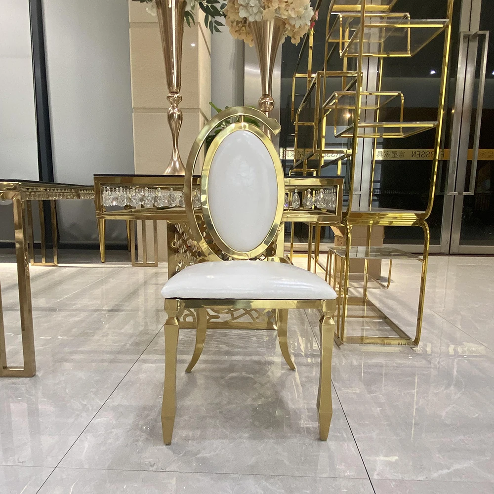 2024 Hot Gold Sale Stainless Steel Event wedding chairs