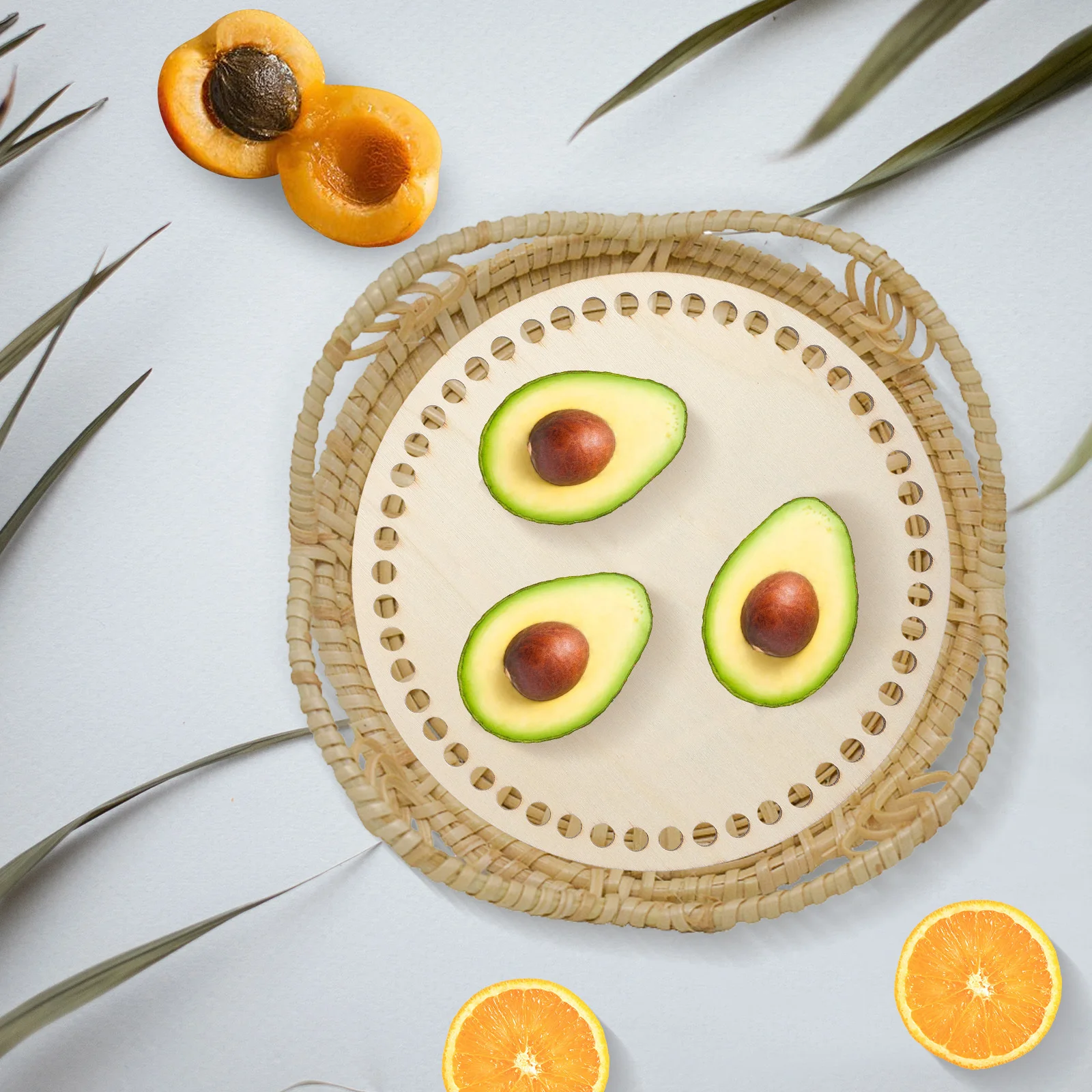 

4Pcs Wood Basket Bottoms for Crocheting DIY Crochet Baskets Natural Wooden Bases Knitting Bag Craft Projects Oval and Round