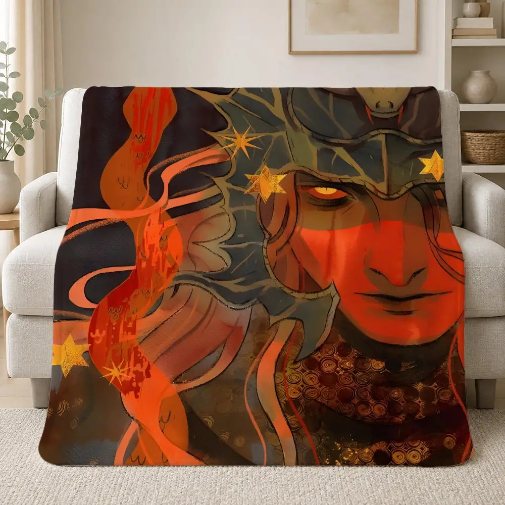 Dark Fantasy Game Character Messmer The Impaler Throw Soft Plush Flannel Throw Blanket Sofa Bed Travel Home Decor