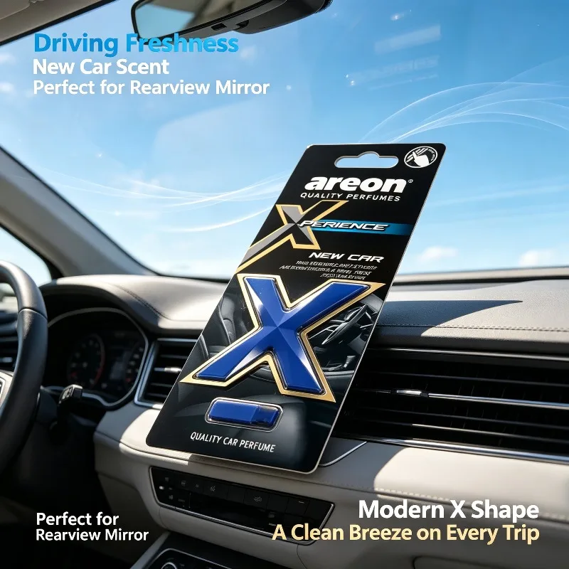 Areon X‑Perience Multi‑Color Assorted Car Air Freshener X‑Shape Fragrance Kit 1‑3 Pieces Available