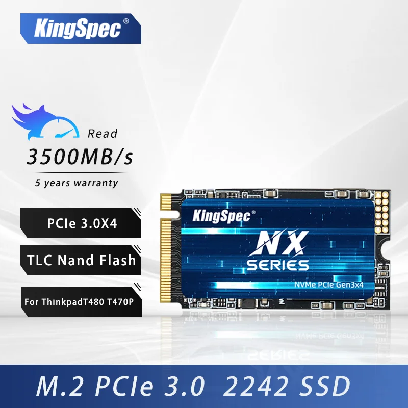 

Твердотельный накопитель KingSpec SSD NVME M.2, внутренний SSD-диск 256 ГБ ТБ 128 ГБ 512 ГБ M2 2242 PCIe 3,0 X4 для ноутбука радиатор nvme м2 ссд м2 для компьютера м2 накопитель для пк nvme m2 512gb ssd nvme 1tb ssd m2