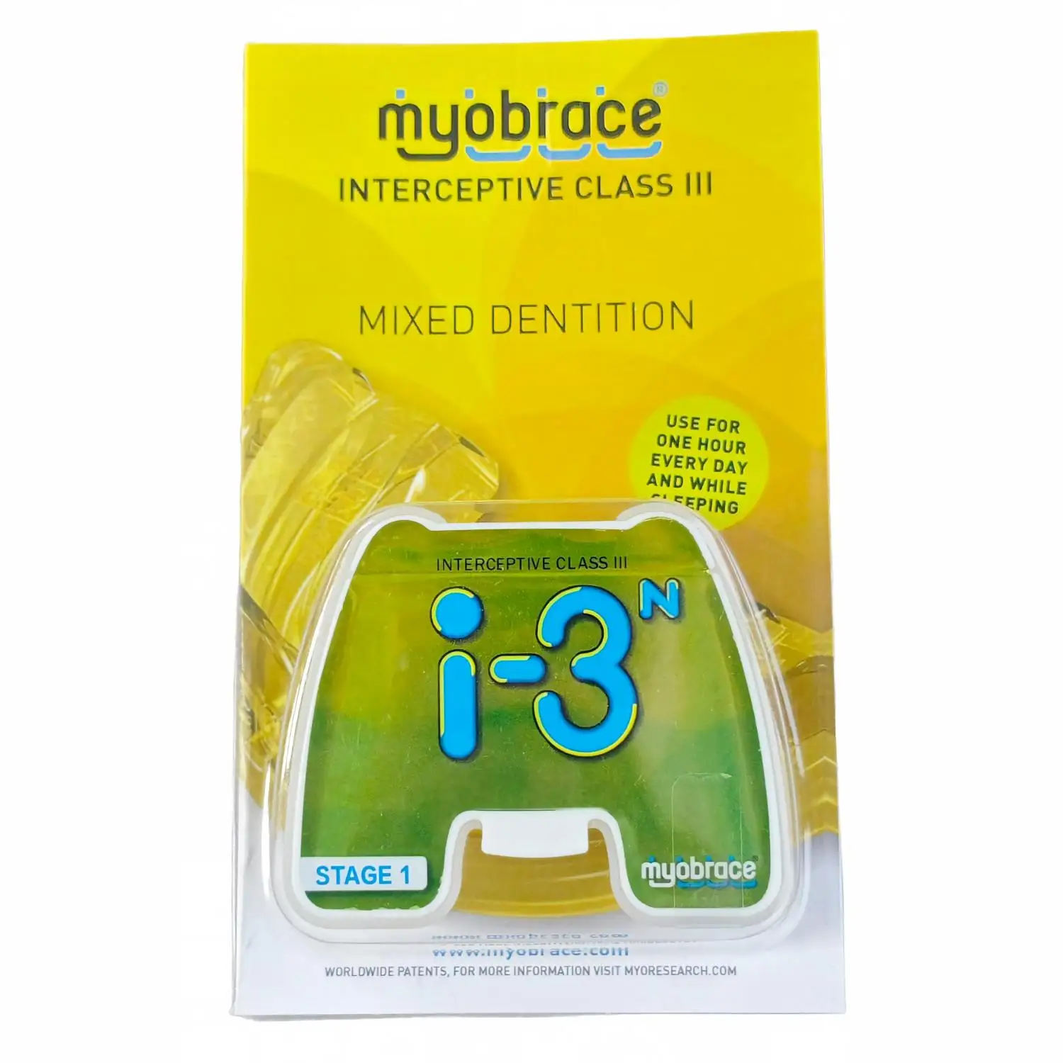 MRC I-3N Myofunctional Appliance, Interceptive Class III Oral Muscle Trainer For Children 5-12 Years Old