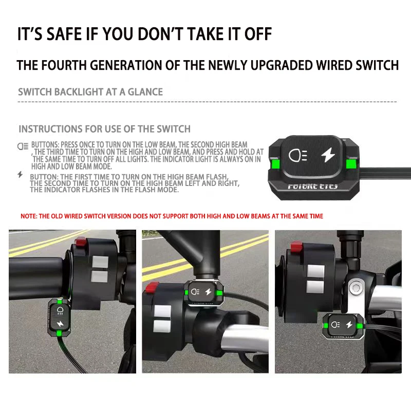 عيون المستقبل F150S لهوندا فورزا NSS 350 ضوء مساعد دراجة نارية صغيرة LED الأضواء المخفية ليلة السلامة 60 واط مشرق الضباب الخفيف #5