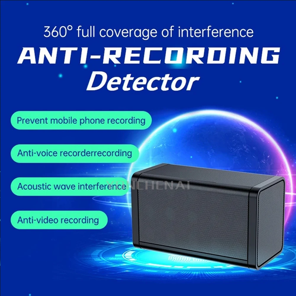 Upgraded Anti-recording device Audio Recording Blocker white noise to prevent eavesdropping