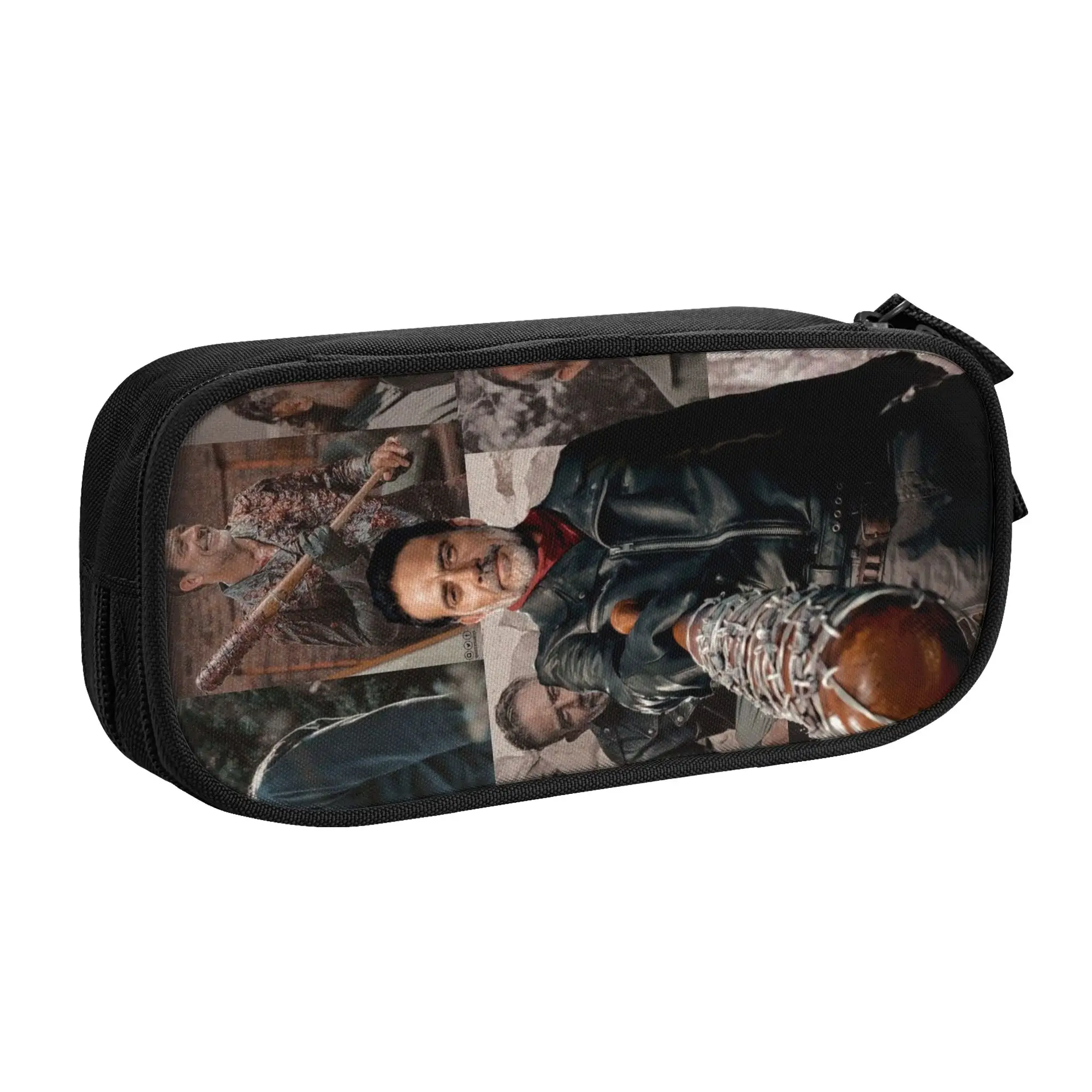 Cute The Walking Dead Pencil Cases for Girls Boys Horror Zombie TV Show Large Capacity Pen Box Bag Stationery