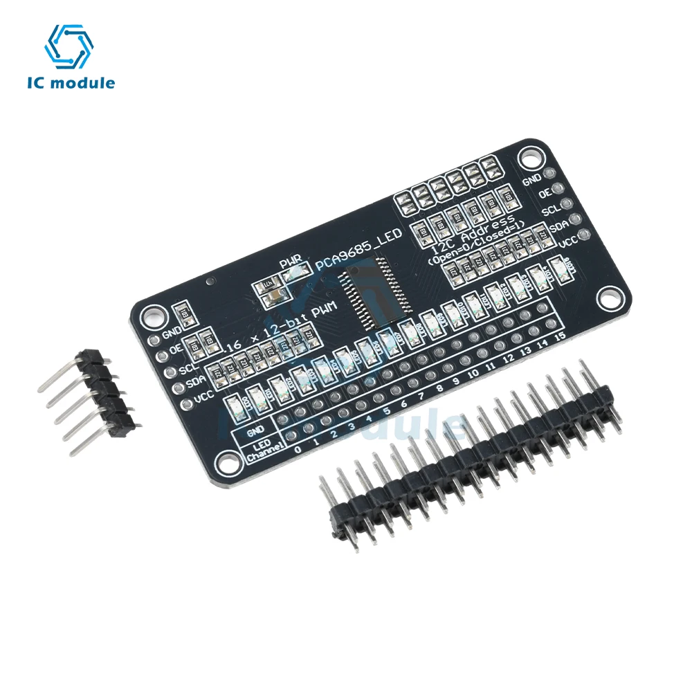 PCA9685 Module 16 Channel Led Driver Board Module I2C BUS PWM Controller Module Internet Of Things Development Board