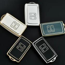 Car Key Case Cover For Renault Koleos Kadjar Captur Megane Talisman Espace ClioTPU Car Key Case Cover Fob Keychain 4 Buttons