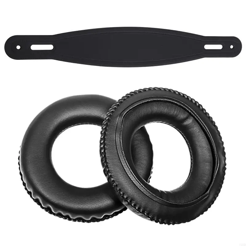 J1HD 弾性レザー素材のヘッドバンド ビーム Superlux HD-681B ヘッドフォン用