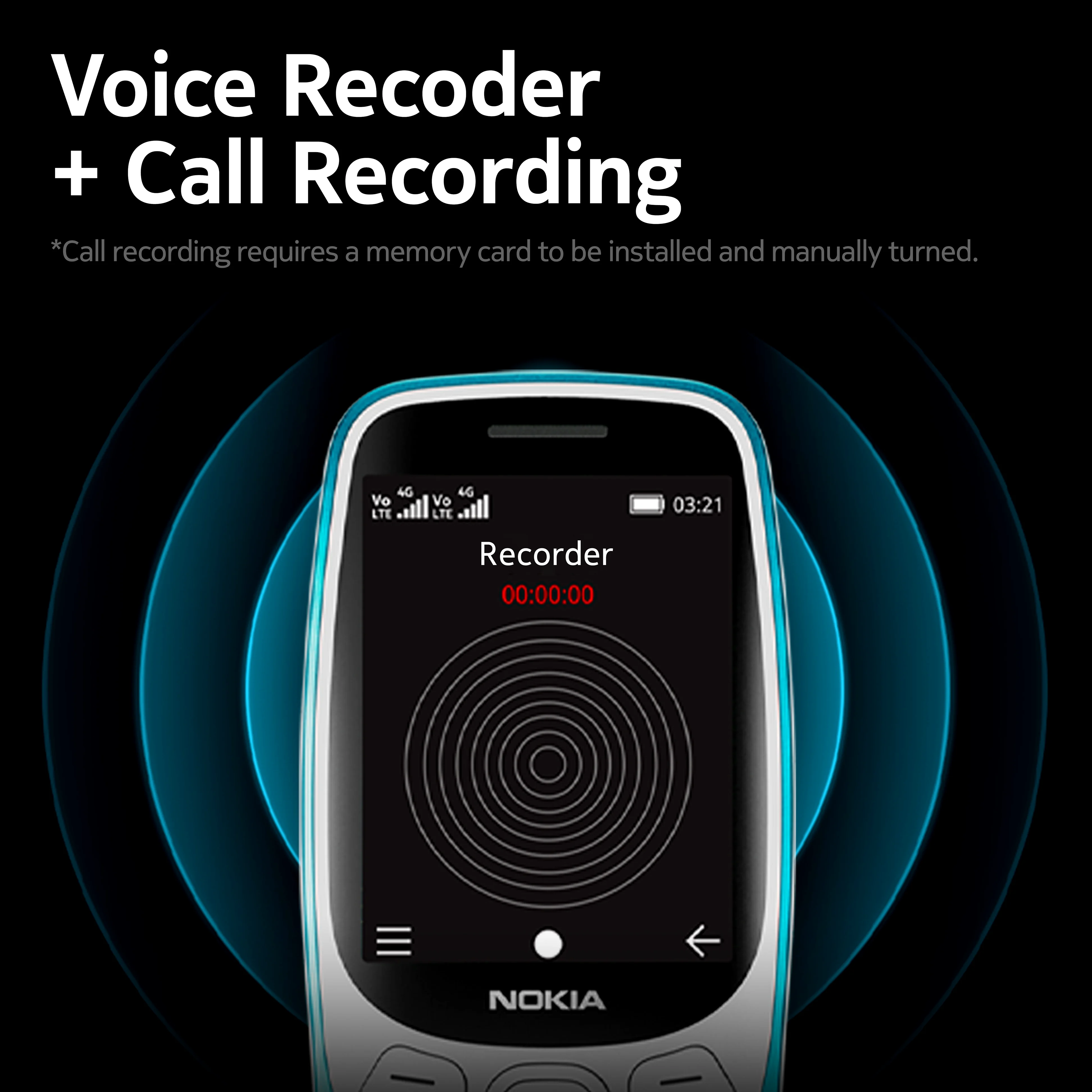 Original Nokia 3210 4G Feature Phone Dual SIM 2.4" Type-C Port Bluetooth 5.0 FM Radio 1450mAh Bettery Push-button Mobile Phone