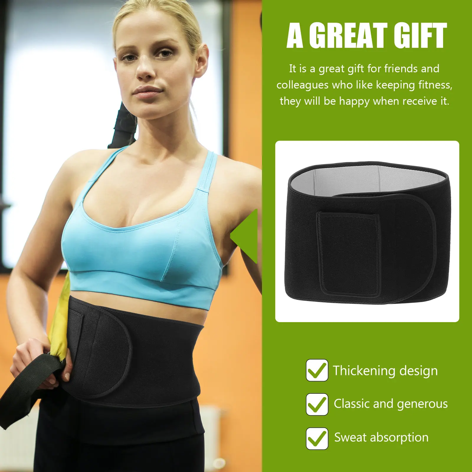 

Пояс для коррекции талии для женщин: премиум-класс, дышащий, влагопоглощающий, спортивный, для поддержки поясницы, для бега и фитнеса