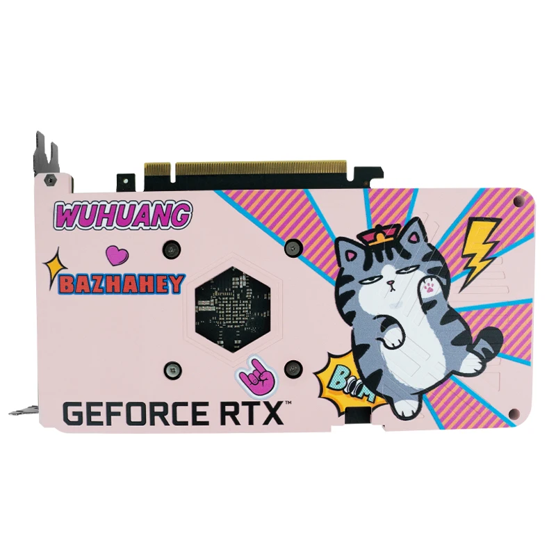 Imagem -04 - Colaboração Asl com Supremo Cat Nvidia Geforce Rtx 4060 8gb Gddr6 Pci-e 4.0 Brand Novidades Pink pc Gaming Placa Gráfica Placa de Vídeo