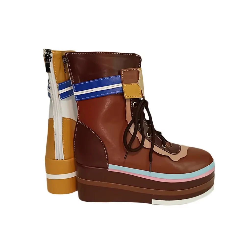 Gioco Umamusume Pretty Derby Hishi Akebono Scarpe Cosplay Stivali Anime Halloween Festa di Natale Donne adulte Uomini Costume Puntelli