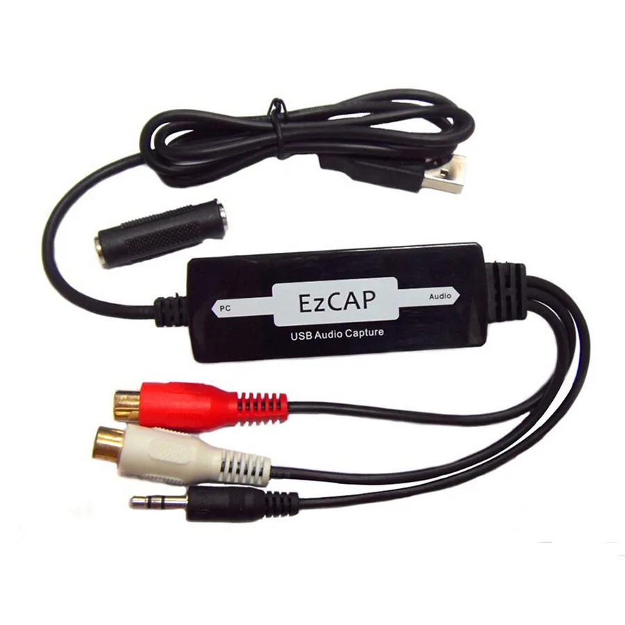 USB-плата захвата аудио Карточное устройство Кассета в CD/MP3 Конвертер MP3 WMA WAVE Регистратор аудио в цифровой RCA R/L 3,5 мм
