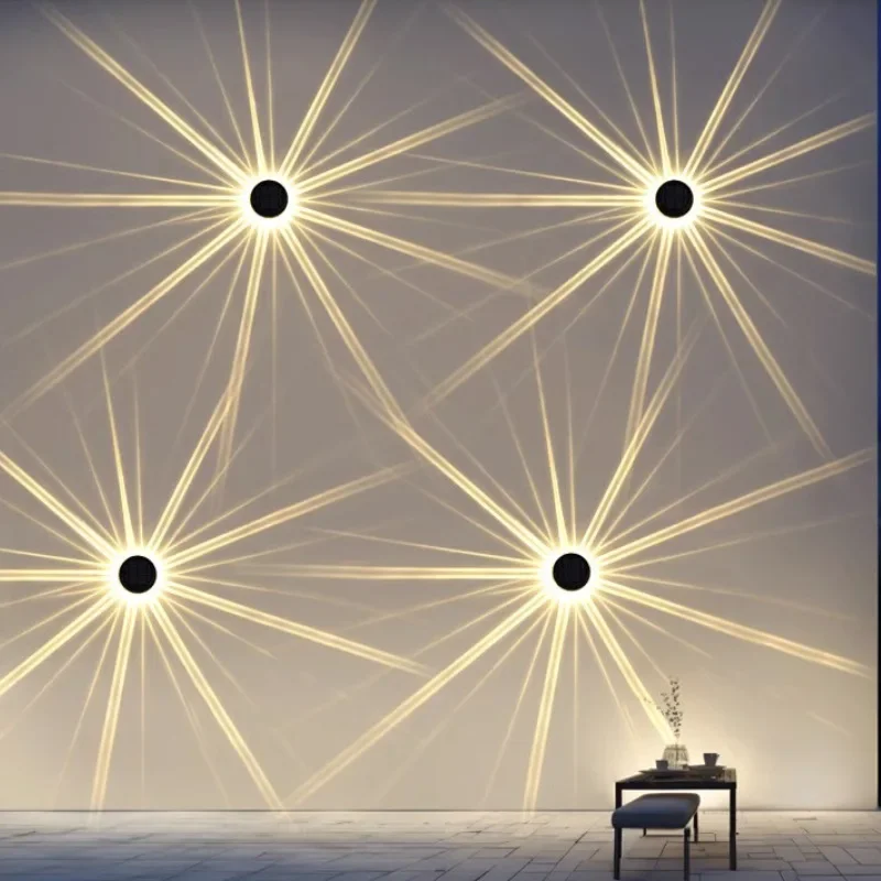 Popular Sunflower Pattern Outdoor Solar Wall Light, Wireless Waterproof Personalized Courtyard Small Wall Light