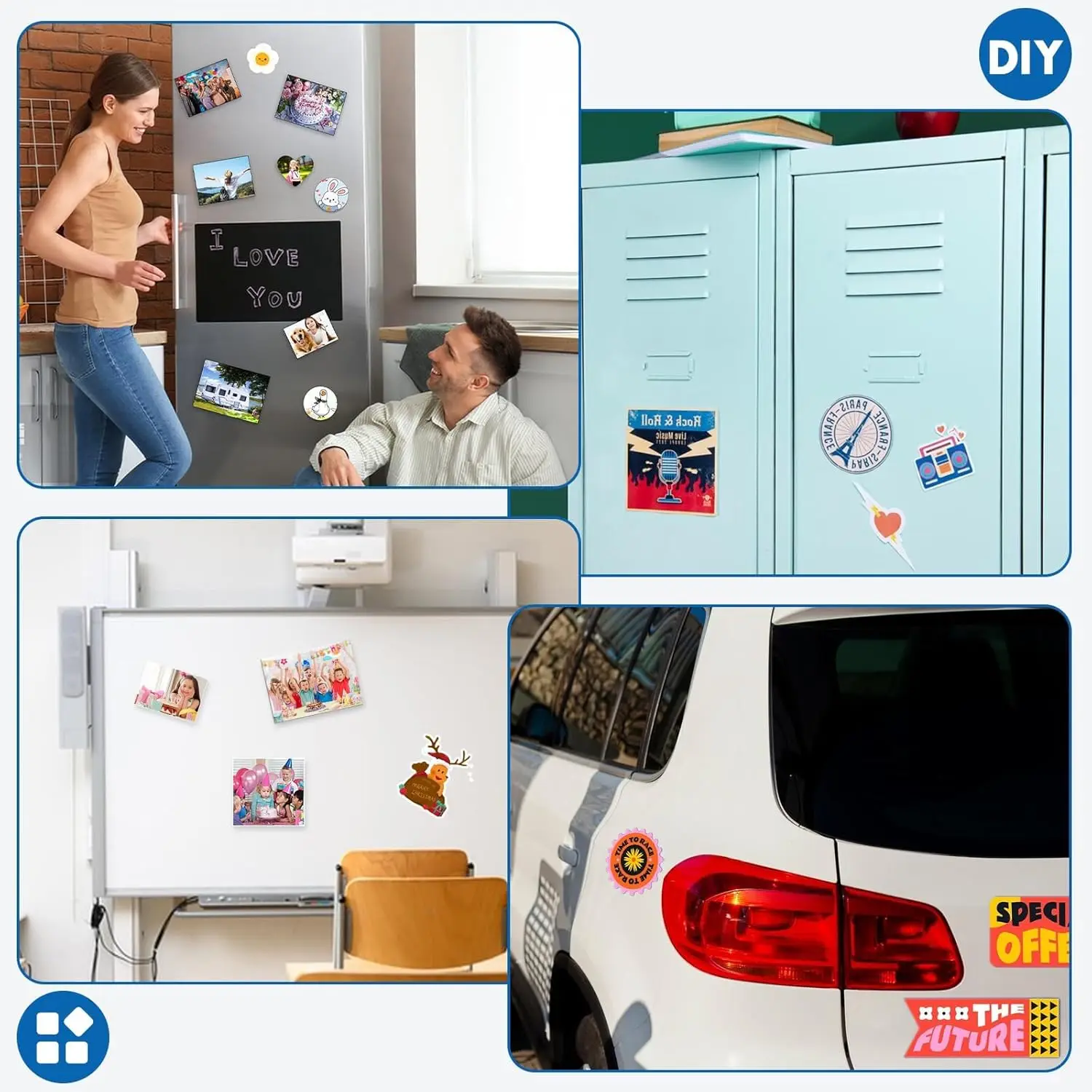 صفائح مغناطيسية قابلة للطباعة من KRYON مقاس 8.3 × 11.7 بوصة للطابعات النافثة للحبر، 5 قطع، لامعة، سميكة 16 ميلًا، غير لاصقة، مغناطيس صور DIY