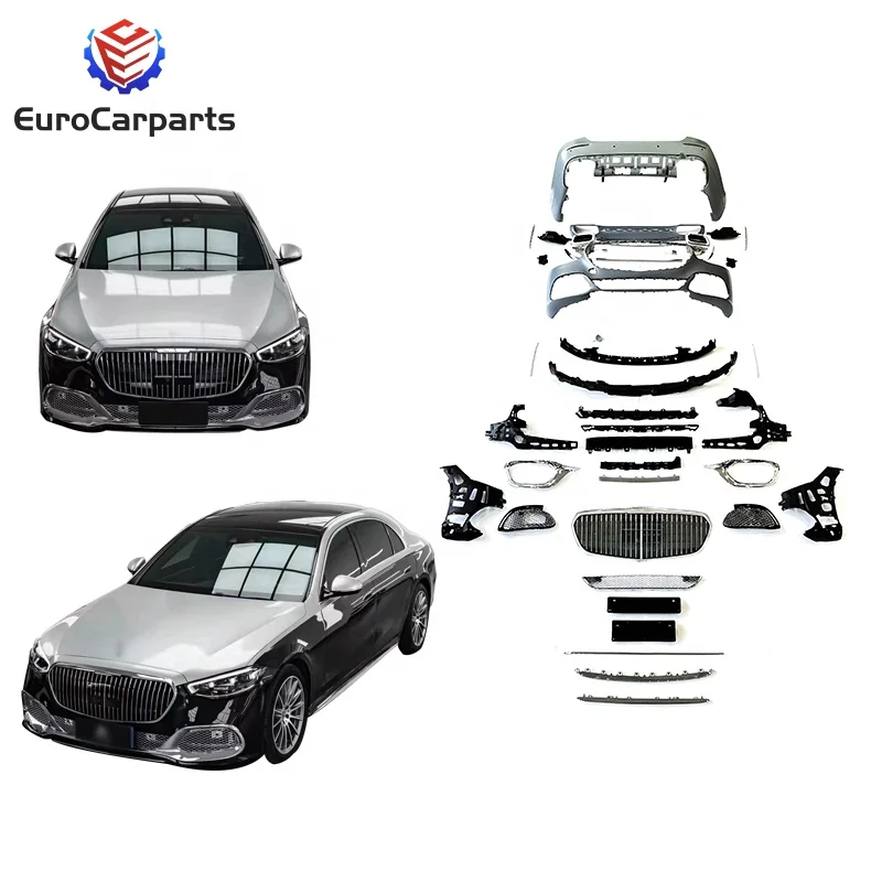 

STLFS Class W223 2021 Year New MAY Style PP Body Parts for Front Bumper Front Grille Rear Bumper With Exhaust Tips of W223 Body