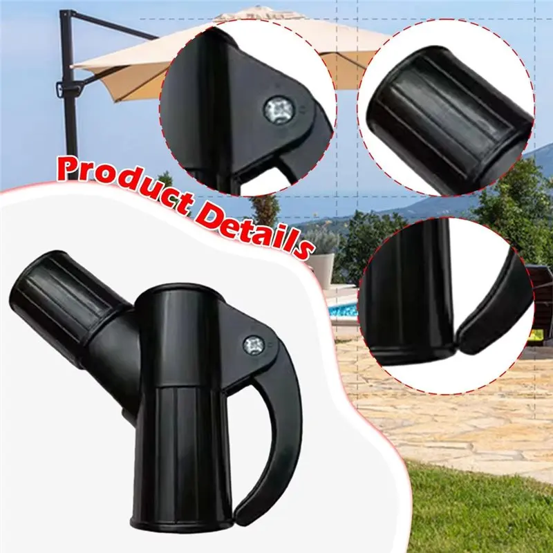 ABGR-Outdoor Yard For Deck Picnic Garden Accessories Holder For Patio Umbrella Lifting Handle Heavy Duty Attachment Parasol Moun image 5