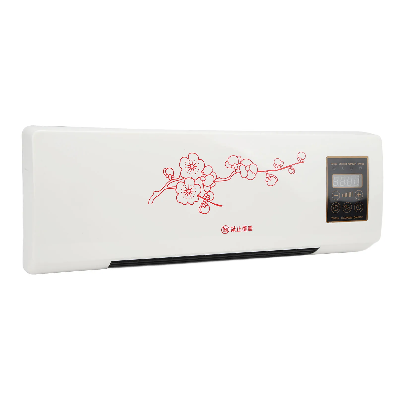 Climatizzatore a parete Riscaldatore a basso rumore con display touch Appendiabiti con telecomando