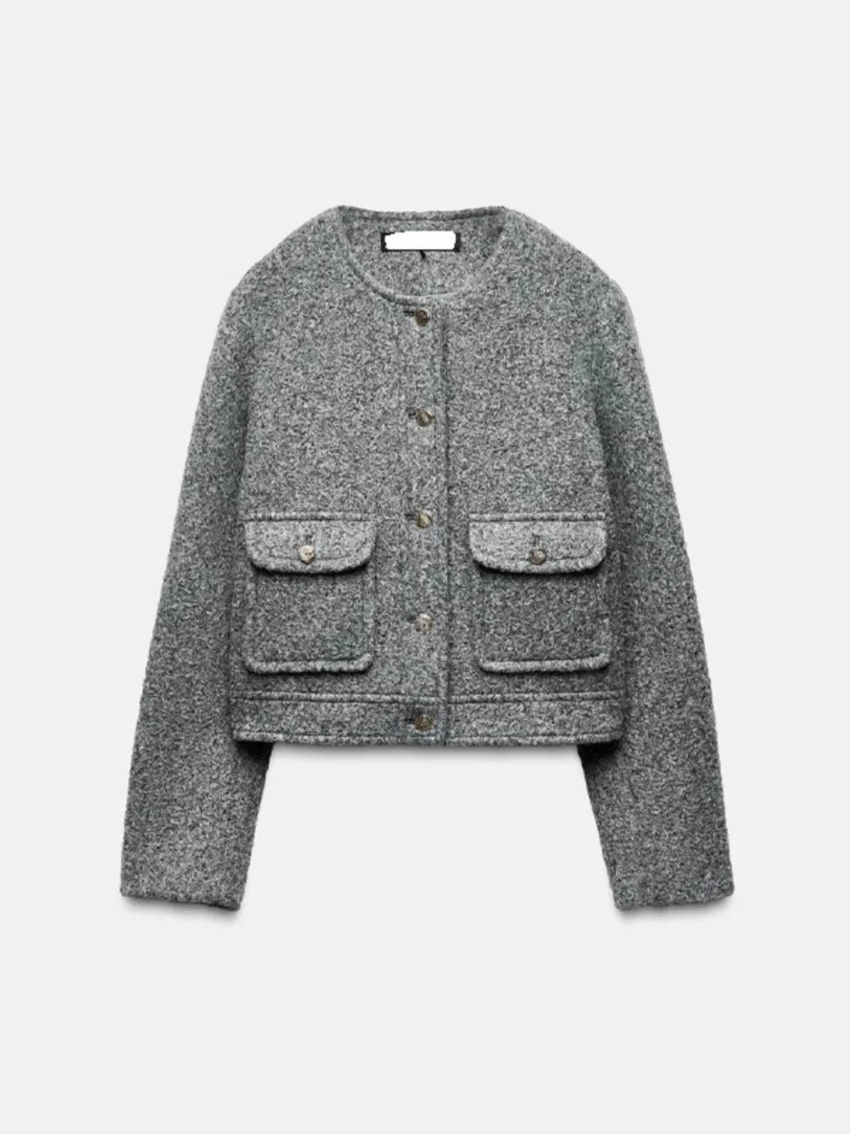 Fall Winter ort Sle Woolen Jaet Women's Coat New Arrival Small Fraance Faion Straight Cut Flip Collar Regular Thi...