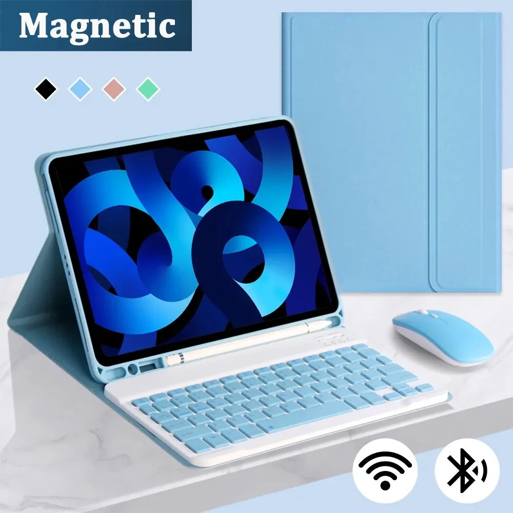 

Magnetic Case for Xiaomi Redmi Pad SE 11" 2023 Wireless Keyboard Soft Shell with Mouse with Pencil Slot for Redmi Pad SE 11 2023