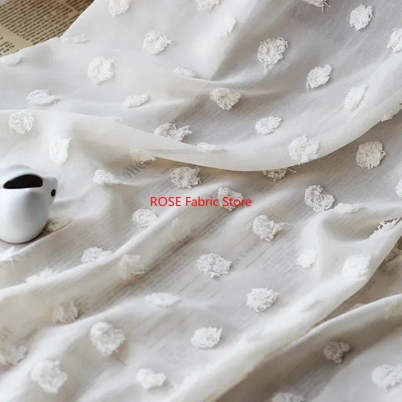 Fashion Dots jacquard breathable chiffon For Spring Dress, Vintage Dress, Beach Dress, Shirt