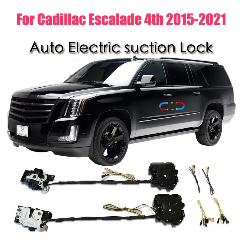 

For Cadillac Escalade 4th 2017-2021 Car Soft Close Door Latch Pass Lock Actuator Auto Electric Absorption Suction Silence Closer