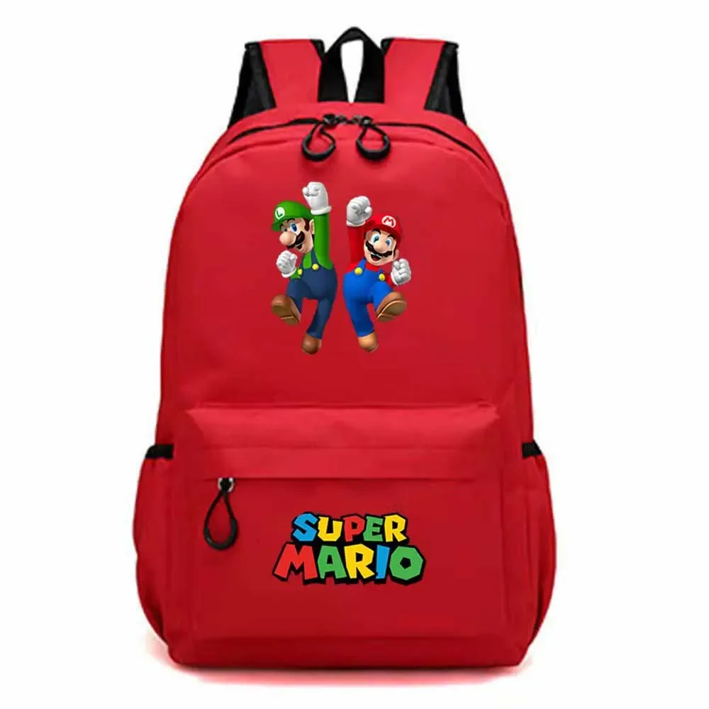 Mochila de juego de Super Mario Para estudiantes de primaria y secundaria, Bolsa Escolar de gran capacidad con dibujos animados, novedad