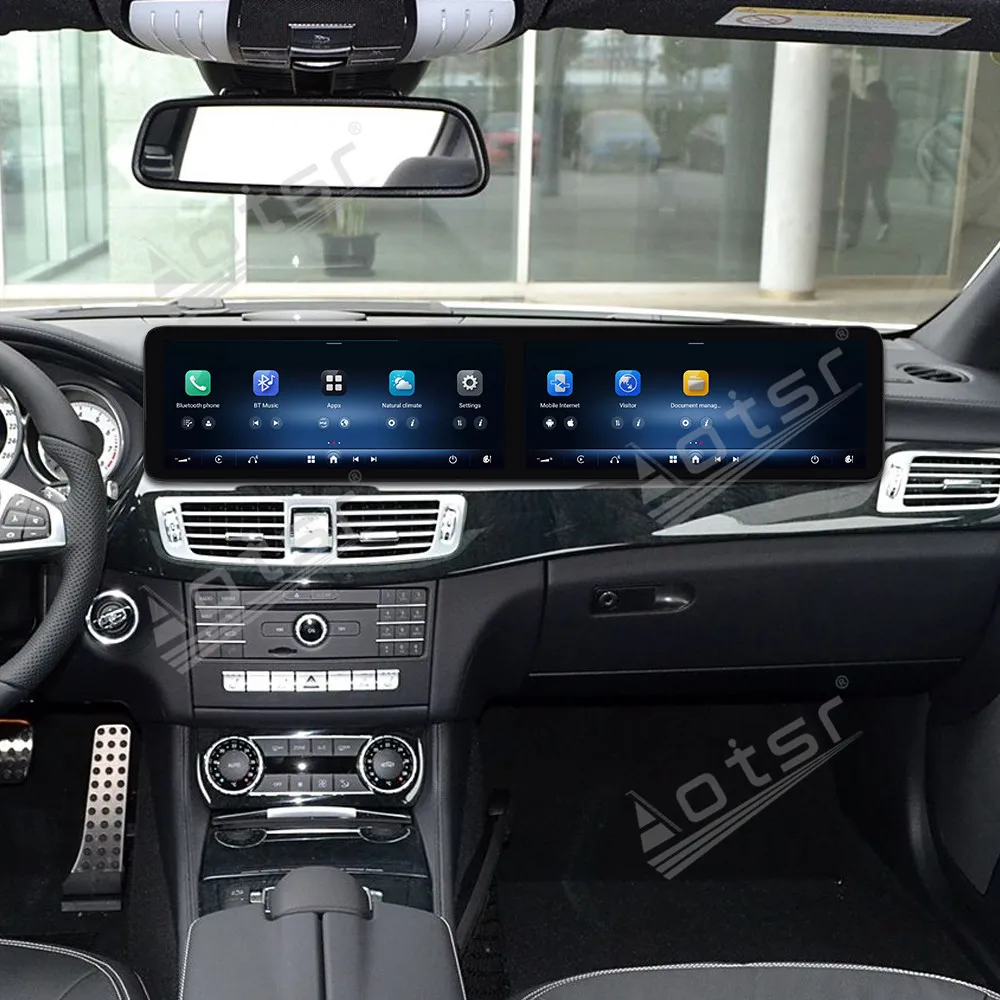 

Wireless CarPlay Android 14 Dual 12.3 Inch HD Touch Screen For Mercedes-Benz CLS 2015-2017 GPS Navigation Car Radio Car Media