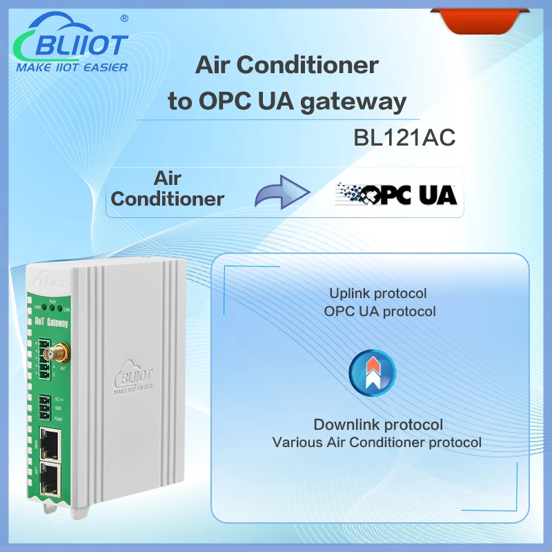 

Bliiot industrial protocols smart conversion gateway air conditioning modbus to opc ua support ethernet wifi