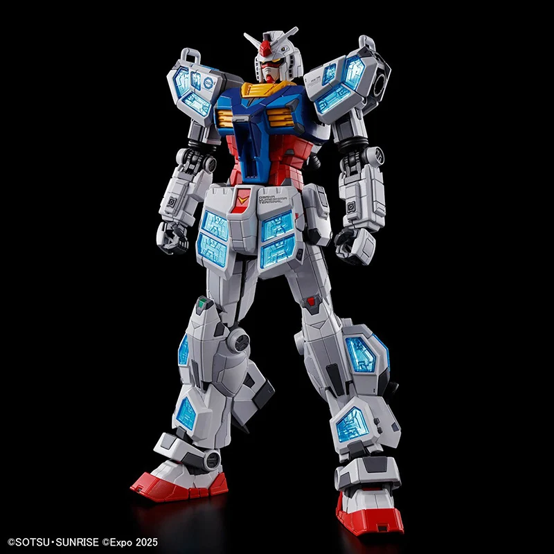 متوفر في المخزون بانداي HG 1/144 RX78F00/E GUNDAM EX-001 G.L.R.S. مجموعة نماذج تجميع شخصيات الرسوم المتحركة من وحدة الريش