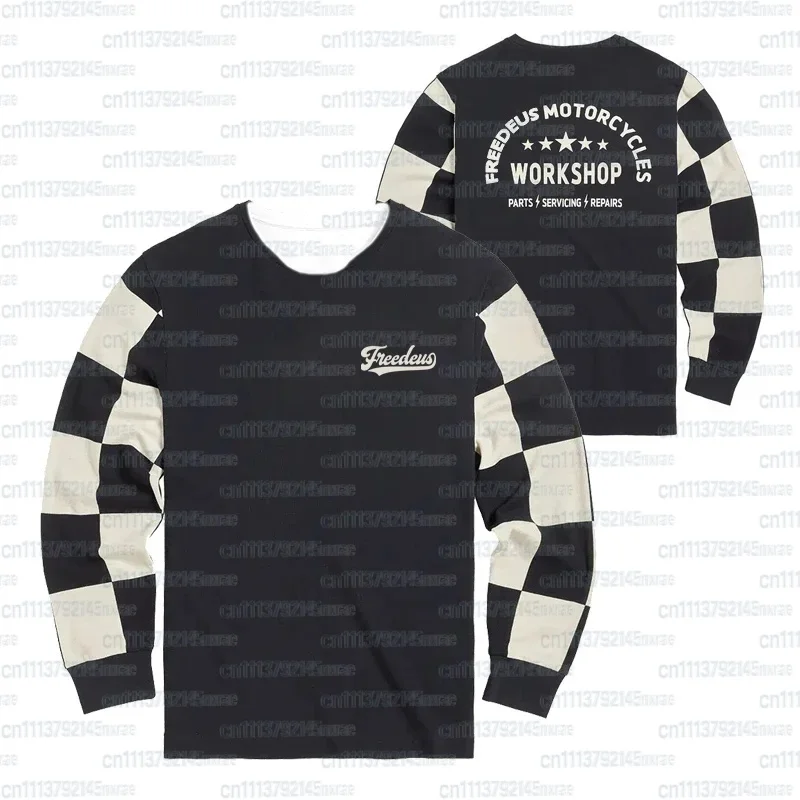 Freedeus Classic Motocross Langarm-Motorradbekleidung Fahrrad MTB T-Shirt Radtrikot Downhill Mountain Family Match – Detail 5